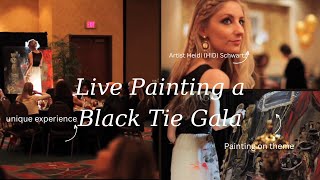 Live painting a black tie gala ￼fundraiser in Nashville, TN #Gala #BlackTie #PaintYourEvent ￼