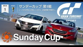 グランツーリスモ SPORT 【サンデーカップ 第1戦】【Gran Turismo Sport】【PS4】