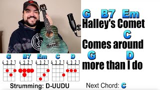HALLEY'S COMET - Billie Eilish (Ukulele Play Along with Chords and Lyrics)