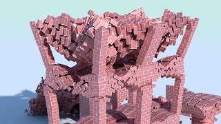 Brickify - Bricks, Buildings, Blender, Bullet - 3D Destruction Physics
