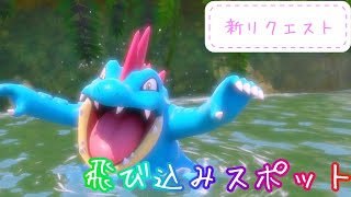 【Newポケモンスナップ攻略#31】飛び込みスポット！！オーダイルのカッコいいダイブを見よう！！