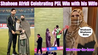 Shaheen Afridi Celebrating PSL Win with his Lovely wife Ansha Afridi