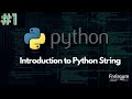 Python Tutorial 1: Introduction to Strings