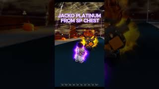 JACKO PLATINUM FROM AN SP CHEST #yba #roblox #jjba #shorts #viralvideo #viralshorts