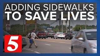 New sidewalks under construction ahead of plan to cut Nashville pedestrian deaths