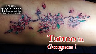 Flower Tattoo on Ribs