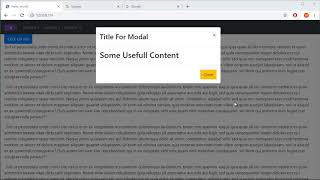 Bootstrap 4 Tutorial - 18 - Modals
