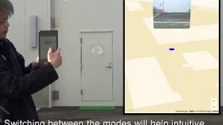Mobile Pedestrian Navigation with a 2D Map and Camera View Visualization