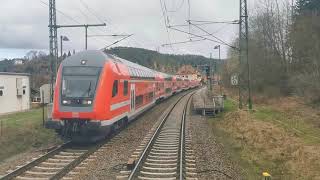 Führerstandsmitfahrt BR 185 durch das Elbtal nach Bad Schandau