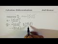 Differentiation Product Chain Quotient Rule and Simplify by Factoring