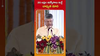 20 లక్షల ఉద్యోగాలు ఇచ్చే బాధ్యత మాది #APWelcomesModiji #Modi4ViksitAndhra #ChandrababuNaidu