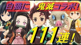 【白猫】鬼滅の刃 コラボ 110連！【特殊演出が熱い！】