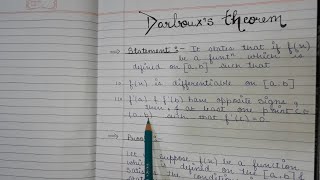 State & Prove Darboux's theorem on derivative// Theory of Real functions...