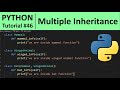 Python Tutorial #46 - Multiple Inheritance in Python with MRO (Method Resolution Order)