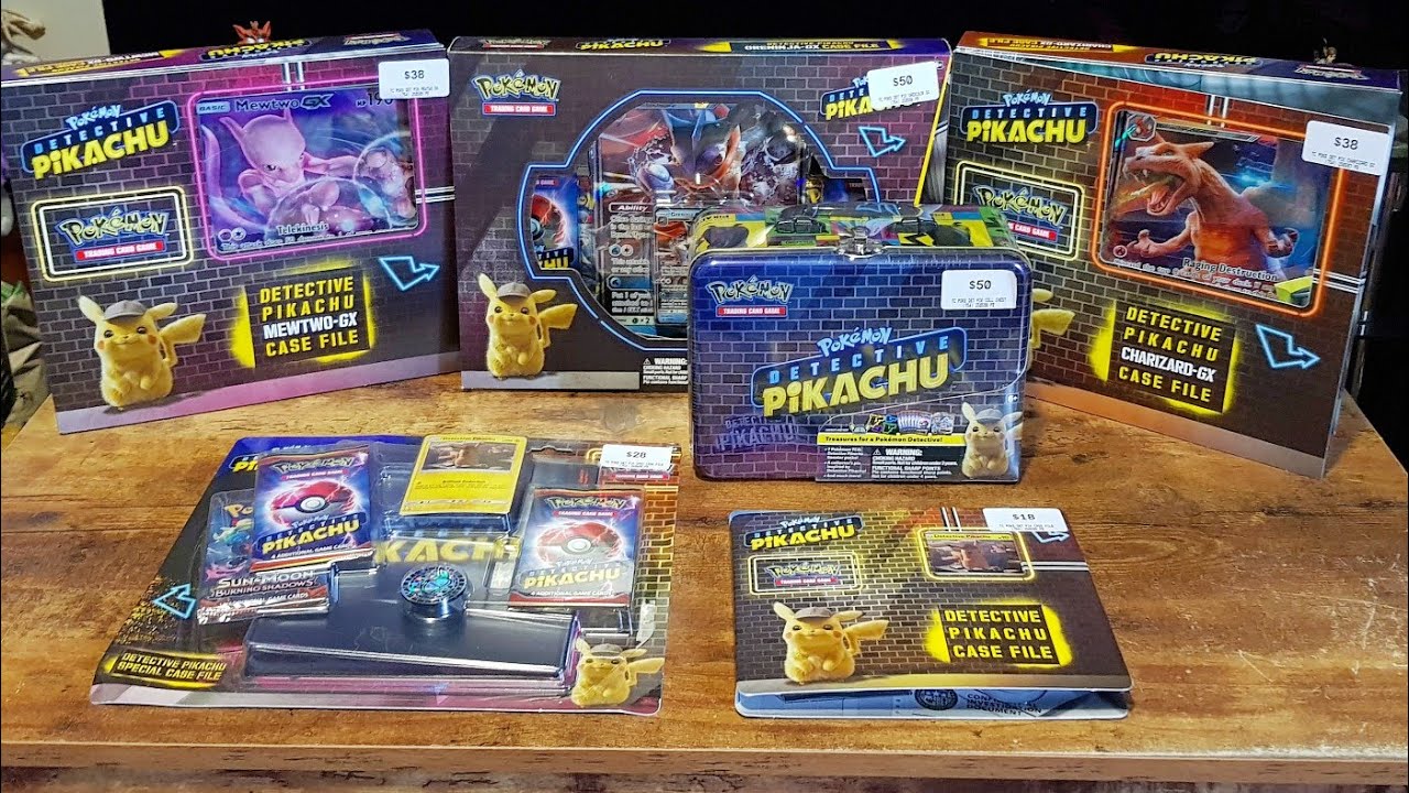 Unboxing: Pokemon Detective Pikachu Trading Card Game Case Files, Chest ...