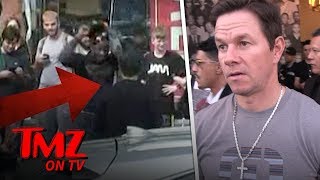 Mark Wahlberg Caught Sneaking Up On Street Performer In Hollywood | TMZ TV