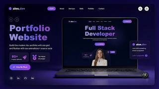 Build a Portfolio Website (HTML, CSS & JavaScript Tutorial 2026 ) + source code| CSS Grid & Flexbox