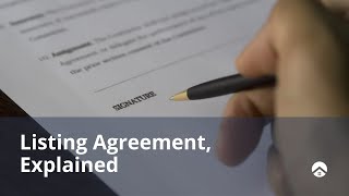 Listing Agreement, Explained