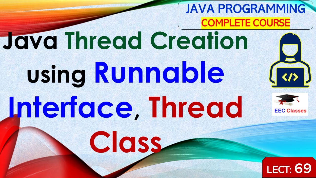 L69 Java Thread Creation Using Runnable Interface Thread Class Java