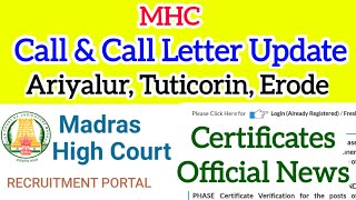 MHC Certificates Official Full Details👍