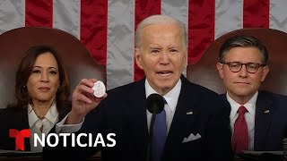 Abucheos y sarcasmos al Biden hablar de la propuesta migratoria frustrada | Noticias Telemundo