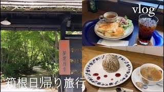 [vlog]女ひとりで箱根日帰り旅行 | 箱根 温泉 カフェ ランチ 箱根湯本 箱根湯寮