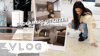 BADKAMERS UITKIEZEN VOOR HET NIEUWE HUIS 🏠❤️😍 VERBOUW VLOG #1