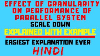 Effect Of Granularity On Performance Of Parallel System Explained with Solved Example in Hindi