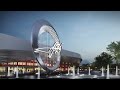 animation of the presentation of the national stadium of tajikistan