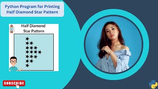How to Print Half Diamond Star Pattern ??