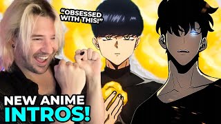 LOVE THIS ANIME! | REACTION | ANIME INTROS | MASHLE - SOLO LEVELING