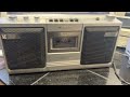 Vintage Sony CFS 43 AM:FM Radio Cassette Player Recorder Stereo Boom Box; Tested