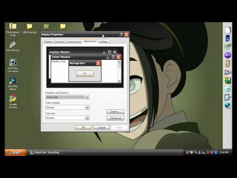 Windows XP:(Display Properties) Windows XP:(Display Properties)