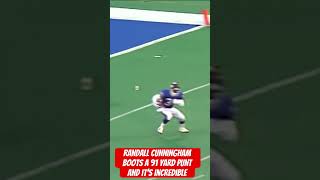 Randall Cunningham boots a 91 yard punt and it’s incredible