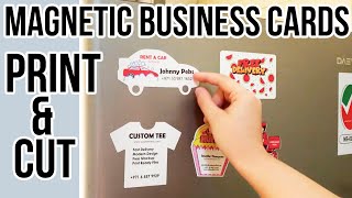 Magnetic Business Card Print and Cut