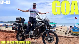 Reached GOA at Midnight aur Halat Kharab Ho gyi | Delhi To Kanyakumari 7000 KMS EP-03 | BMW F850 GSA