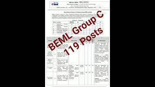 BEML Group C Recruitment 2023 | BEML Recruitment 2023