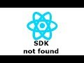 React Native android build failed. SDK location not found