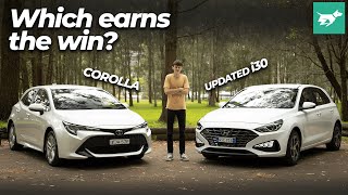 Toyota Corolla vs Hyundai i30 2021 comparison review | Chasing Cars
