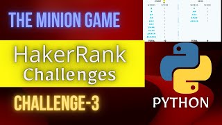 The minion game in #python | #HackerRank challenge