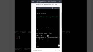 python fibonacci series program | python basic program | python tutorial | programming