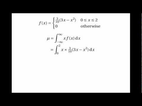 Continuous Random Variables: Mean & Variance Continuous Random Variables: Mean & Variance