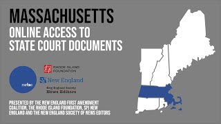 Massachusetts: Online Access to State Court Documents