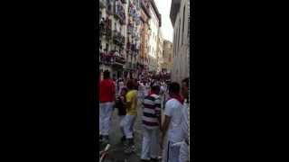 Jeff Fulmer Running with the Bulls video