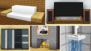 16 Modern Furniture designs & decorations in Minecraft Java & Bedrock!