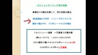 FX 裁量トレードマニュアル 「資金管理・ポジションサイジング」