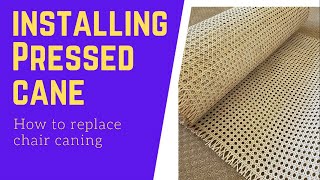 How to Replace Pressed Cane (dining chair seat replacement)