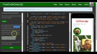 Create a Block Element Bootstrap Button, freeCodeCamp Bootstrap Review, lesson 5