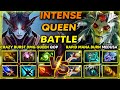 INTENSE QUEEN BATTLE | CRAZY BURST DMG QUEEN OF PAIN VS. RAPID MANA BURN SPEED MEDUSA | 7.37e DOTA 2