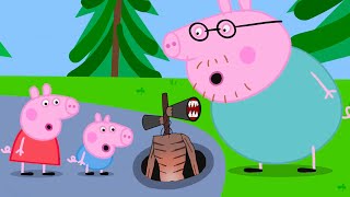 Siren Head Got Out of The Sewer and Attacked Peppa's Family